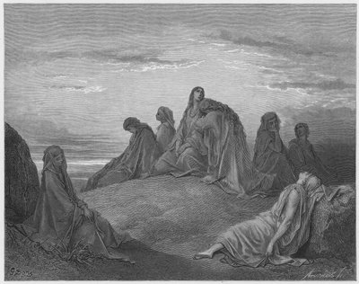 The daughters of Israel lamenting the daughter of Jephthah by Gustave Dore